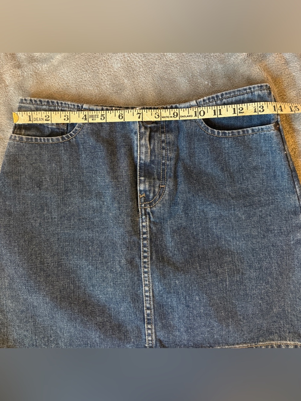 NWOT AMERICAN EAGLE OUTFITTERS JEAN MINI SKIRT SIZE 0 - Picture 3 of 6